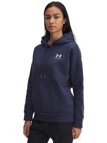 Under Armour Hoodie "Icon Fleece Taped Hoodie" in Blau