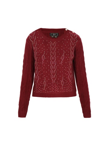 faina Women Sweater in burgundy