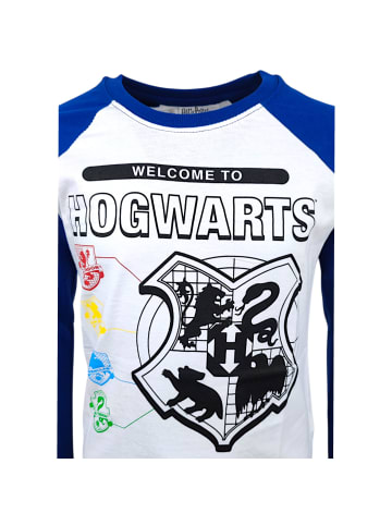 Harry Potter Langarmshirt Harry Potter Hogwarts in Weiß