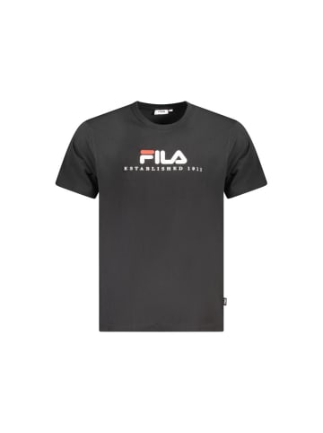 Fila Schwarzes Baumwoll-T-Shirt