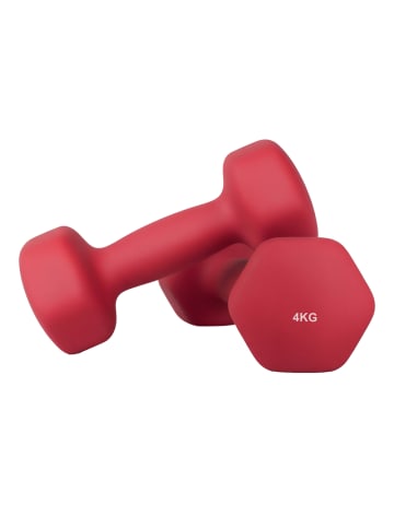SONGMICS 2er-Set: Hanteln Stefan in Rot - (B)9.5 x (H)9 x (T)20.5 cm