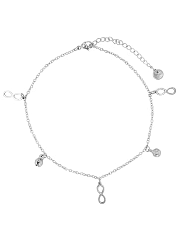 Adeliás Damen Anhänger aus Edelstahl mit Perle in silber