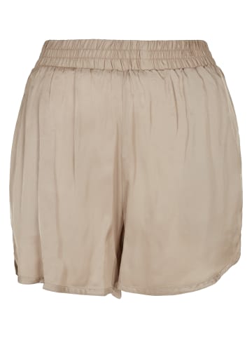 Urban Classics Urban Classics Damen Ladies Viscose Satin Resort Shorts in softtaupe