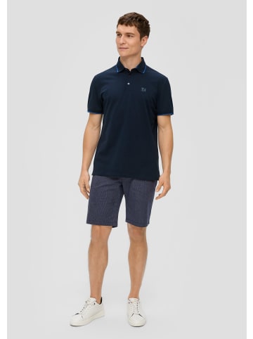 s.Oliver Polo-Shirt kurzarm in Blau