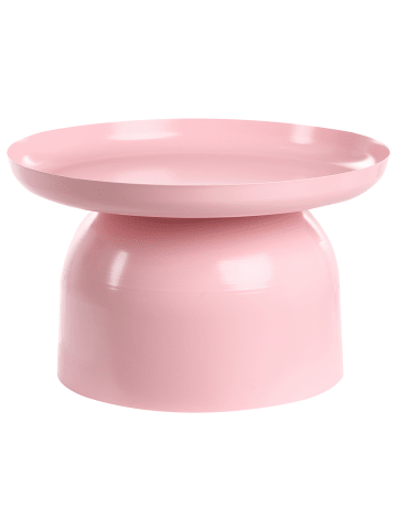 Beliani Couchtisch TORRENS in Rosa - (W) 60 x (H) 36 x (L) 60 cm