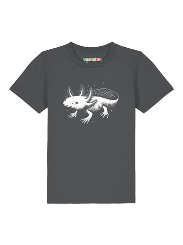 wat? Apparel T-Shirt Axolotl in Grau
