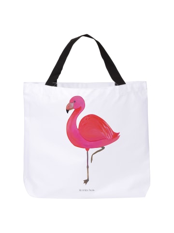 Mr. & Mrs. Panda Reisetasche Flamingo Classic ohne Spruch in Weiß