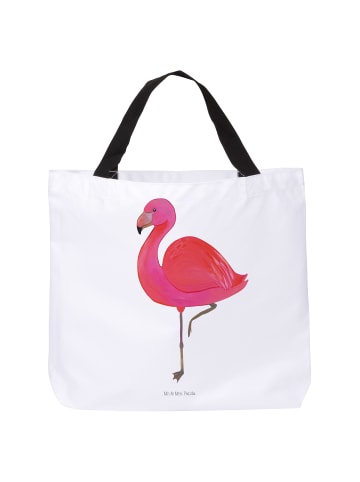 Mr. & Mrs. Panda Shopper Flamingo Classic ohne Spruch in Weiß