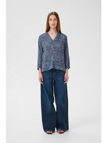 InWear Langarm-Bluse AddisonIW Classic fit in Dotted Surface Blue