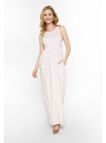 Usha Women Dress in light pink white