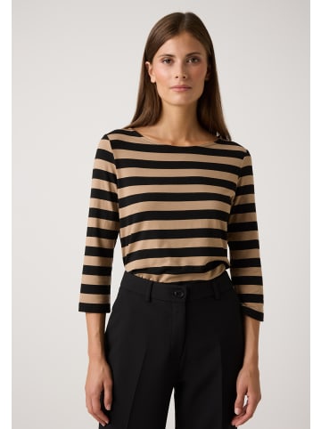 More & More softes 3/4 Arm Viskose- Jersey-Shirt in regular stripes jersey