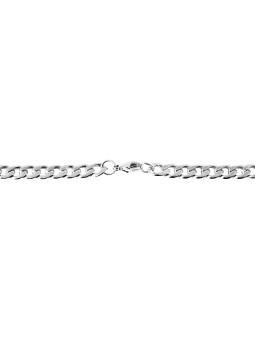Adeliás Unisex Halskette – Panzerkette aus Edelstahl 55 cm in silber