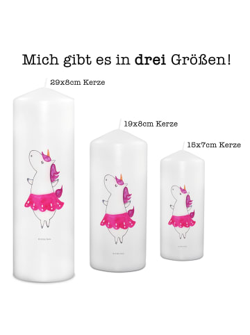 Mr. & Mrs. Panda Kerze Einhorn Ballerina ohne Spruch in Weiß
