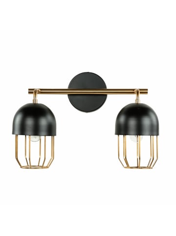 Licht-Erlebnisse Wandlampe in Schwarz Gold