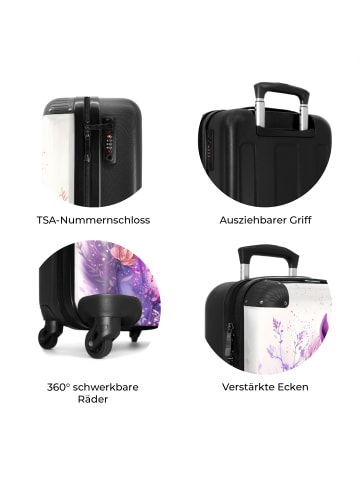 NoBoringSuitCases Suitcase, Handgepäck, Koffer, Trolley, Reisekoffer Weißes Pferde-Design