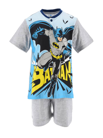 Batman 2tlg. Outfit: Schlafanzug Kurzarm Pyjama in Grau