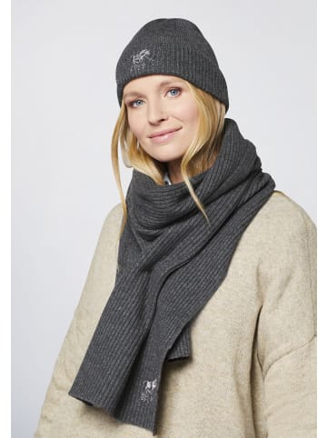 Polo Sylt Strickmütze mit gesticktem Label-Symbol in Schwarz