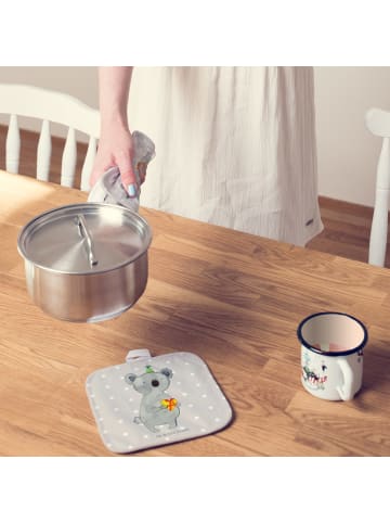 Mr. & Mrs. Panda Topfuntersetzer Koala Geschenk ohne Spruch in Grau Pastell