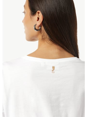 comma CI T-Shirt kurzarm in Weiß