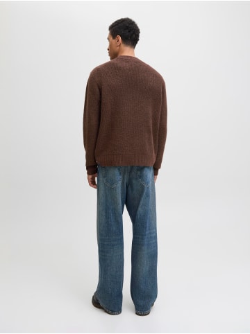 Jack & Jones Strickpullover in Deep Mahogany