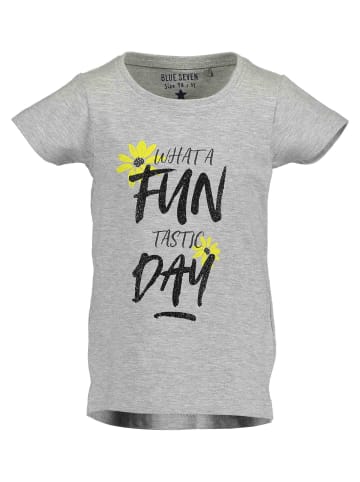 Blue Seven Mädchen kurzarm Shirt "Fun Day" in Grau