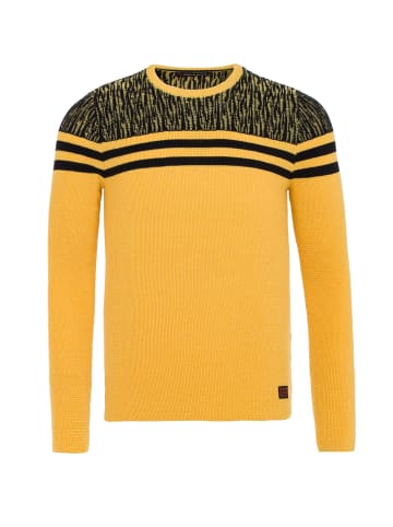 Cipo & Baxx Pullover in Yellow-Black