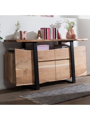 KADIMA DESIGN SEMPT Sideboard Akazie, 175x90x44cm, Landhausstil