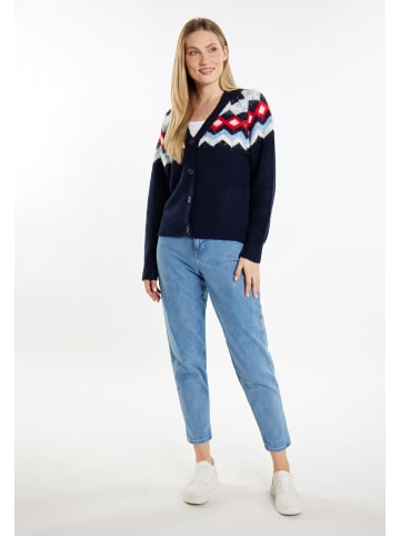 DreiMaster Maritim Damen Strickjacke in Marine Mehrfarbig