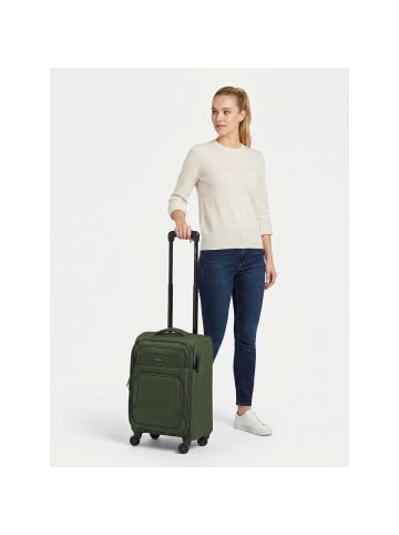 Smartbox Edition 04 4 Rollen Kabinentrolley 55 cm mit Dehnfalte slate-green