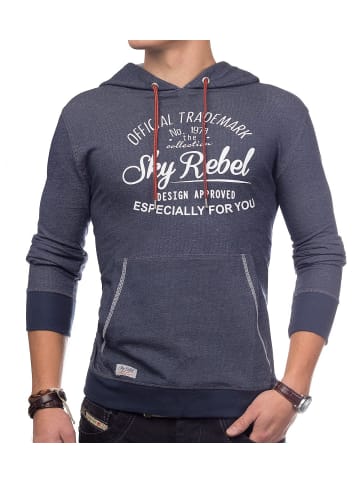 Sky Rebel Kapuzenpullover Hoodie Rebel ID1366 meliert in Anthrazit