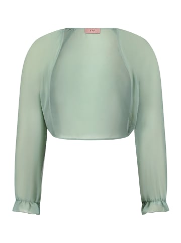 Vera Mont Bolero-Jacke mit gekräuseltem Ausschnitt in Foggy Green