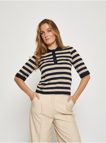 minus Pullover in Black Iris Stripe