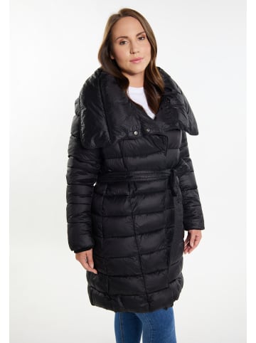 Usha Damen Steppmantel in Schwarz