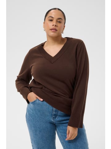 KAFFE curve Strickpullover KCharia Loose fit in Coffee Bean