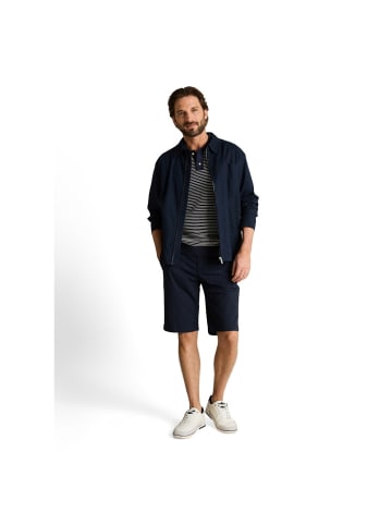 Tom Tailor Polo in navy offwhite stripe