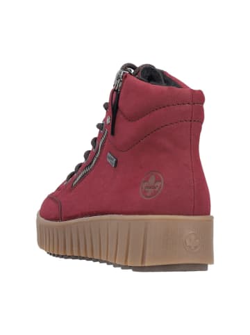 rieker Plateau Stiefel in Rot