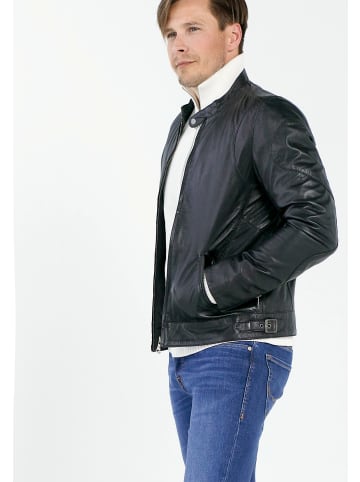 CBL Herren Lederjacke in schwarz