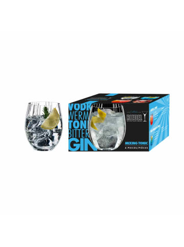 RIEDEL Glas 4-tlg. Mixing Tonic Cocktails in Transparent – 580 ml in transparent