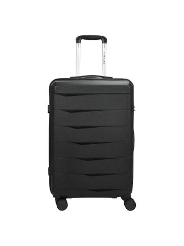 D&N Travel Line 2900 - 4-Rollen-Trolley M 65 cm (mint) in schwarz
