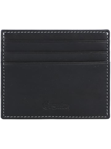 Esquire Oslo Kreditkartenetui RFID Leder 10 cm in schwarz