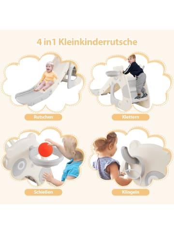 COSTWAY Kinder Rutsche in Grau