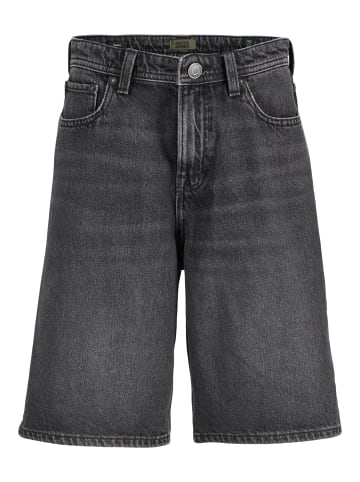 JACK & JONES Junior Baggy Fit Jeansshorts Jjialex in black denim