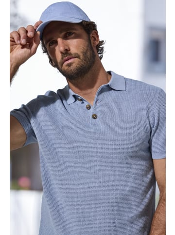 John Devin Kurzarmshirt in blau