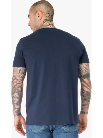 Lonsdale T-Shirt "Lion Two Tone Herren T-Shirt normale Passform" in Blau