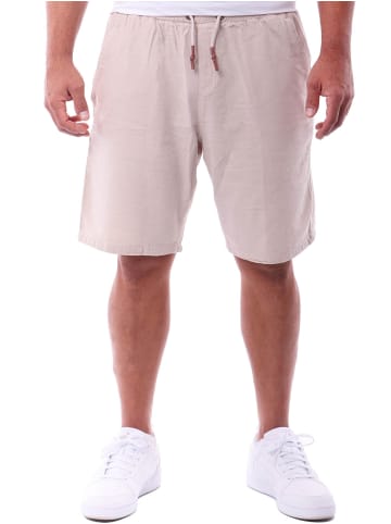 RESLAD Baumwollhose Freizeithose kurz in beige