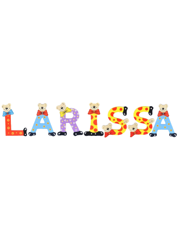 Playshoes Deko-Buchstaben "LARISSA" in bunt