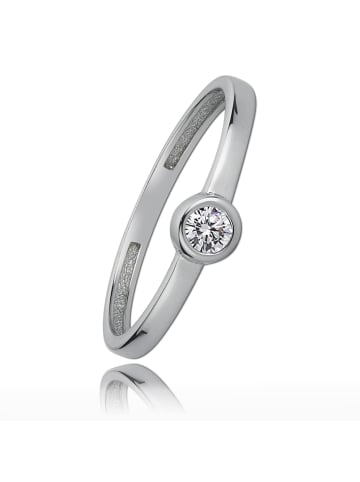 BALIA 333 Weißgold - 8 Karat Damen Ringe Kristall weißgold Fingerring 56 (17,8)