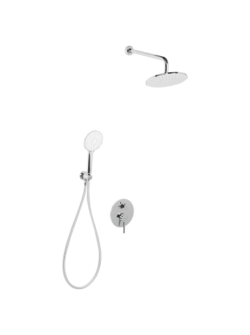Beliani Wannenarmaturen PUELO in Silber - (W) 23 x (H) 180 x (L) 41 cm