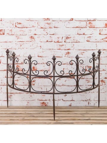 AltoBelli Staudenstütze TIZIANA Metall Rankgitter Halbrund 70x44 cm