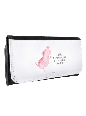 Mr. & Mrs. Panda Wallet Axolotl Tanzen mit Spruch in Weiß